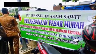 PT Bensuli Asam Sawit Sediakan 300 Liter Minyak Goreng, Noman Siagian Apresiasi