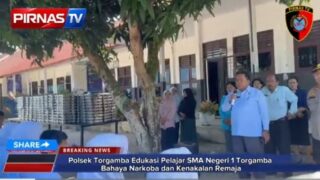 Kapolsek Torgamba Edukasi Pelajar SMA Negeri 1 Torgamba Bahaya Narkoba dan Kenakalan Remaja