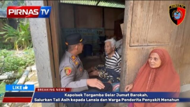 Kapolsek Torgamba Gelar Jumat Barokah, Salurkan Tali Asih kepada Lansia dan Penderita Penyakit Menahun