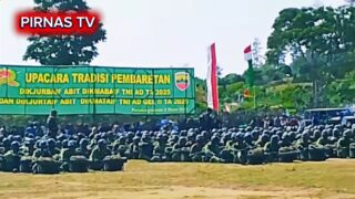 Pelantikan Prajurit Infanteri di Aek Natolu Toba Sumatera Utara