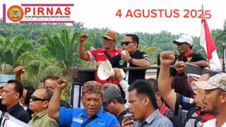 Diduga Menghalangi Tugas Jurnalis, Ratusan Wartawan Labusel, Gelar Aksi di Polres dan Kemenag