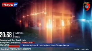 Kantor Agrinas di Labuhanbatu Utara Dibakar Warga