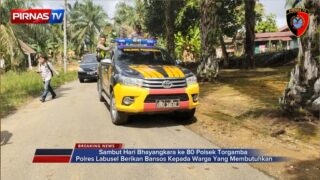 Sambut Hari Bhayangkara ke 80 Polsek Torgamba  Polres Labusel Berikan Bansos Kepada Warga Yang Membutuhkan